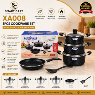 MAXIMUS NONSTICK POT WITH FRYPAN AND SPOON SIZE 18,20,22CM&24CM FRYPAN