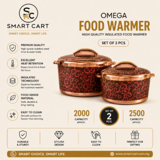 2PC OMEGA 2000/2500 HIGH QUALITY INSULATED FOOD WARMER