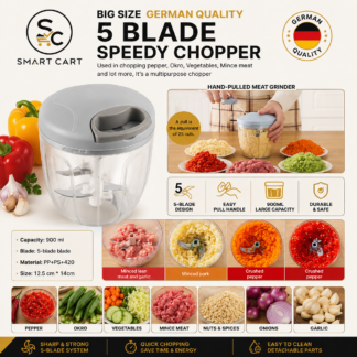 BIG SIZE GERMAN QUALITY 5 BLADE SPEEDY CHOPPER