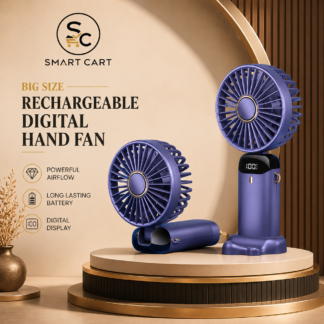 BIG SIZE RECHARGEABLE DIGITAL HAND FAN