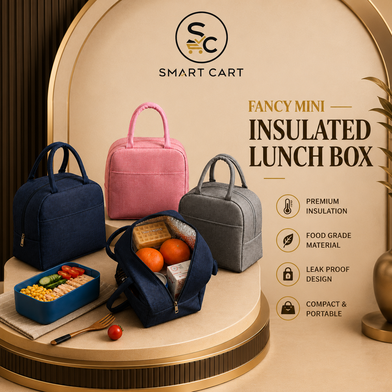 FANCY MINI INSULATED LUNCH BOX