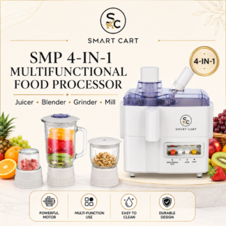 SMP 4IN1 MULTIFUNCTIONAL FOOD PROCESSOR (JUICER, BLENDER, GRINDER & MILL)