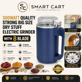 300WATT QUALITY STRONG BIG SIZE DRY STUFF ELECTRIC GRINDER WITH 8 BLADE