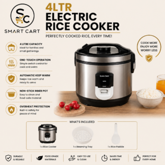 4LTR ELECTRIC RICE COOKER