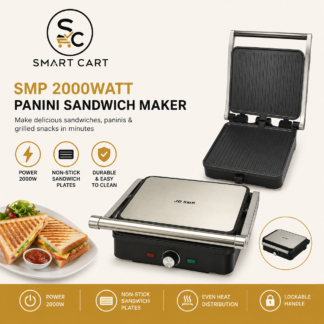SMP 2000WATT PANINI SANDWICH MAKER
