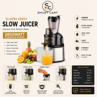 550WATT SLIVERS CRIEST 2800WATT SLOW JUICER