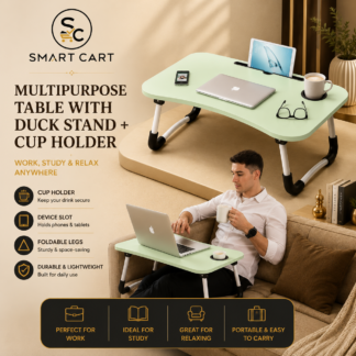 MULTIPURPOSE TABLE WITH DUCK STAND + CUP HOLDER
