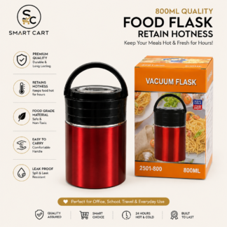 800ML QUALITY FOOD FLASK RETAIN HOTNESS