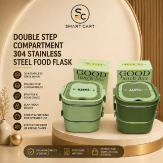 DOUBLE STEP COMPARTMENT 304 STAINLESS STEEL FOOD FLASK
