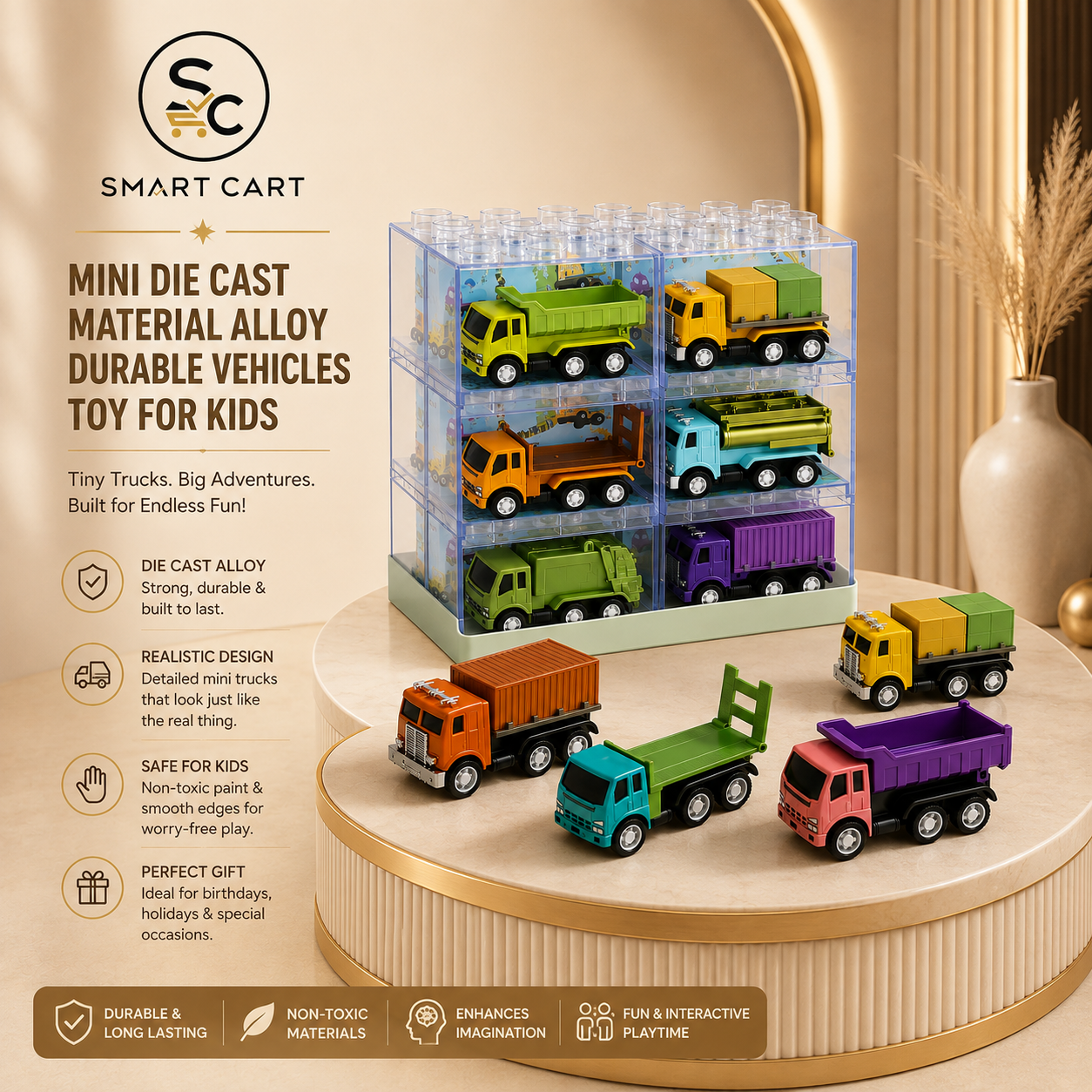 MINI DIE CAST MATERIAL ALLOY DURABLE VEHICLES TOY FOR KIDS