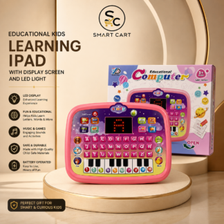 EDUCATIONAL KIDS LEARNING IPAD WITH DISPLAY SCREEN AND LED LIGHT
