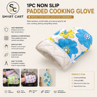 1PC NON SLIP PADDED COOKING GLOVE