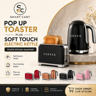 Pop up toaster plus soft touch electric kettle