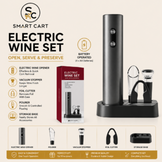 Electric wine opener set