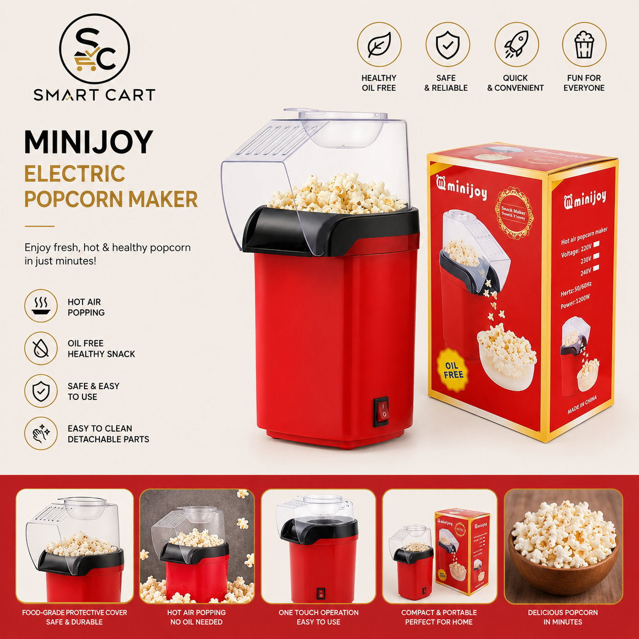 MINIJOY ELECTRIC POPCORN MAKER