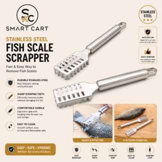 STAINLESS STEEL FISH SCALE SCRAPPER