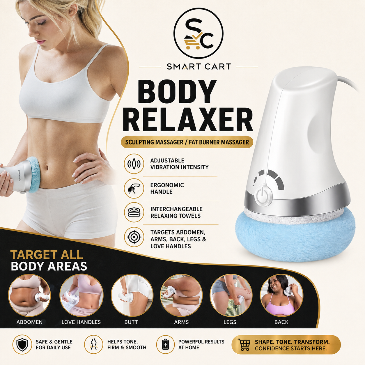 BODY RELAXER,SCULPTING MASSAGER/FAT BURNER MASSAGER
