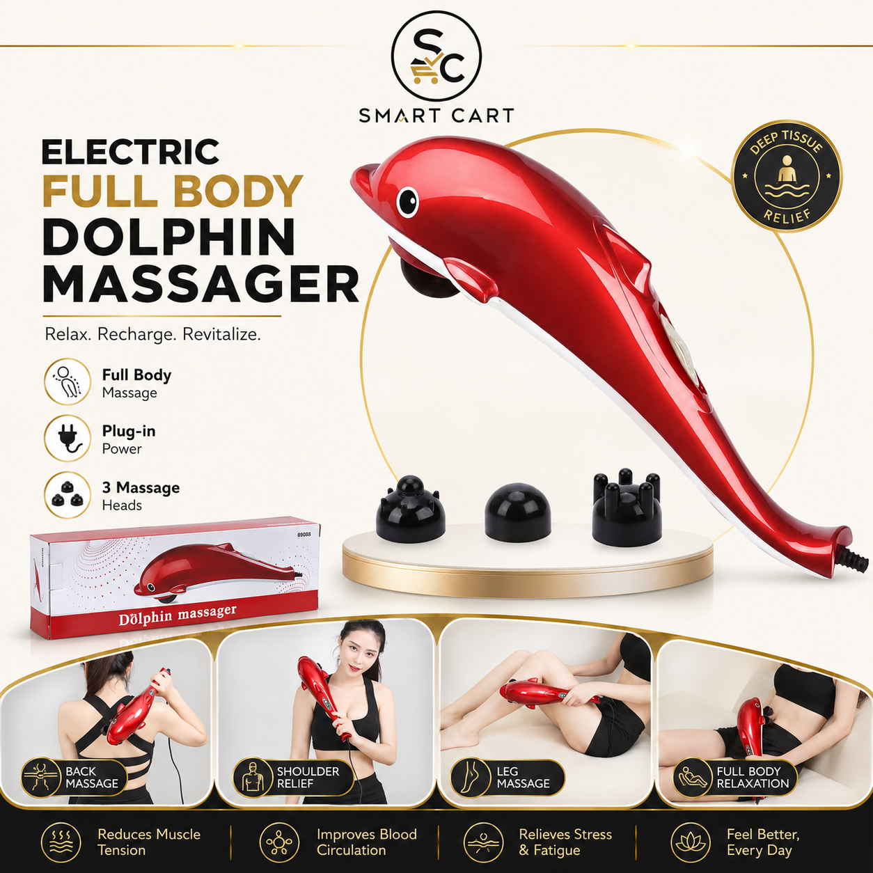 ELECTRIC FULL BODY DOLPHIN MASSAGER