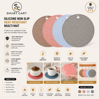 SILICONE NON SLIP HEAT RESISTANT MULTI MAT