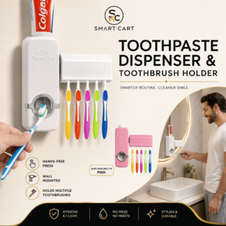 TOOTHPASTE DISPENSER AND TOOTHBRUSH HOLDER