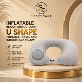 INFLATABLE INDOOR AND OUTDOOR U SHAPE PORTABLE TRAVEL N INDOOR NECK PILLOW