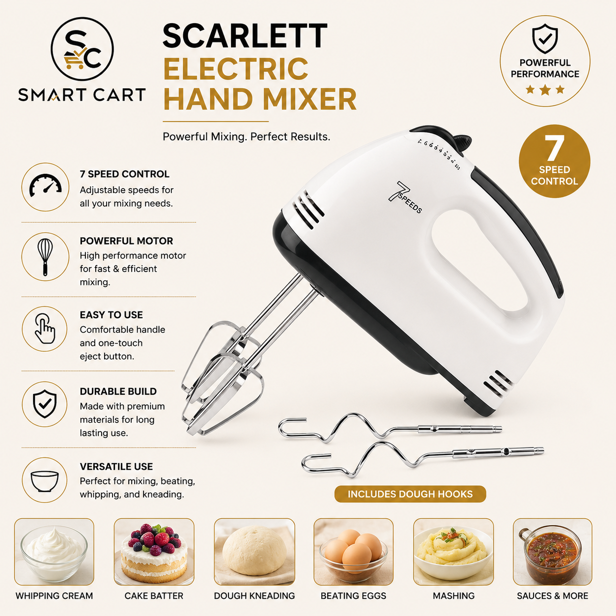 SCARLETT ELECTRIC HAND MIXER