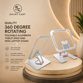 QUALITY 360 DEGREE ROTATING FOLDABLE ALUMINUM TABLET,IPAD AND MINI LAPTOP STAND