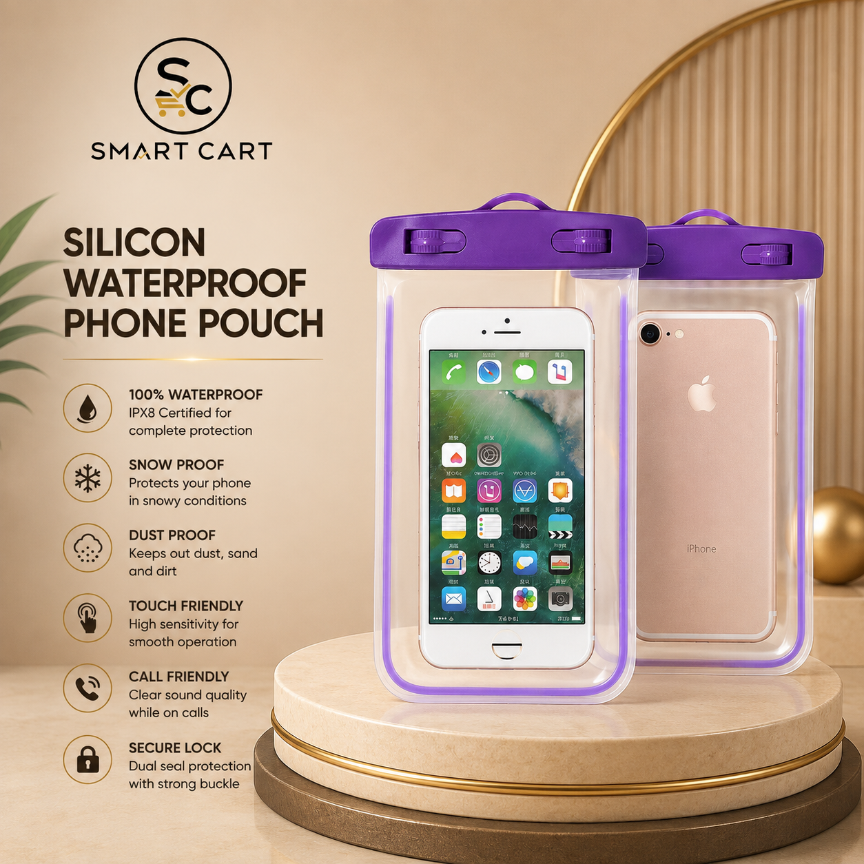 SILICON WATERPROOF PHONE POUCH