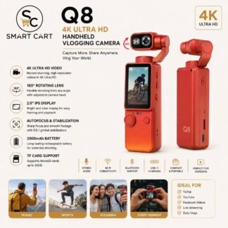 Q8 4K ULTRA HD HANDHELD/POCKET VLOGGING CAMERA