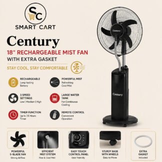 Century 18inches rechargeable mist fan