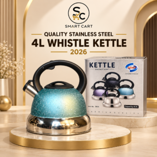 QUALITY STAINLESS STEEL FANCY 4LTR WHISTLE KETTLE 2026