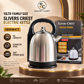 10LTR FAMILY SIZE SLIVERS CRIEST ELECTRIC KETTLE••1800WATT