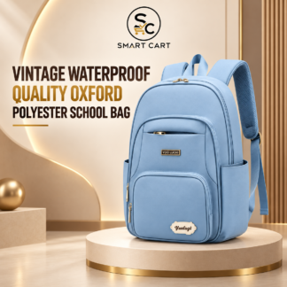 VINTAGE WATER PROOF QUALITY OXFORD POLYESTER MATERIAL SCHOOL BAG