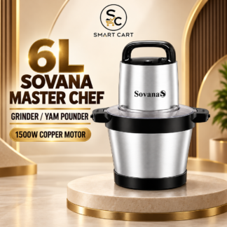 6LTR QUALITY STRONG SOVANA MASTER CHEF GRINDER/YAM POUNDER 1500WATT COPPER MOTOR