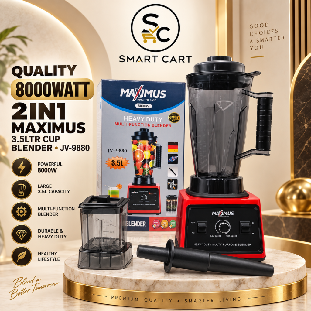 QUALITY 8000WATT 2 IN 1 MAXIMUS 3.5LTR CUP BLENDER••JV-9880