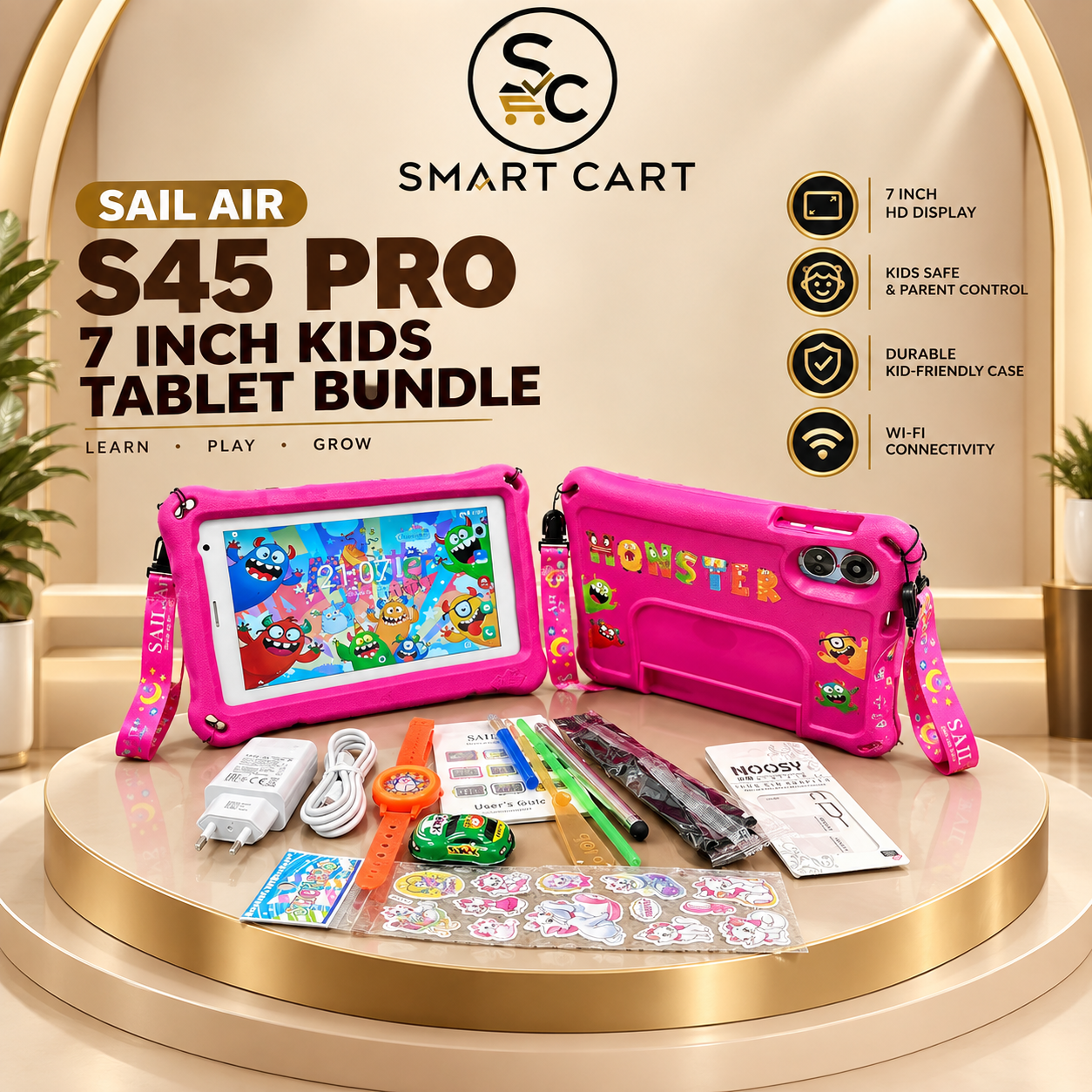 SAIL AIR S45 PRO 7 INCH KIDS TABLET BUNDLE